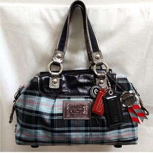 Coach Poppy Tartan Limited Edition Shoulder Handbag